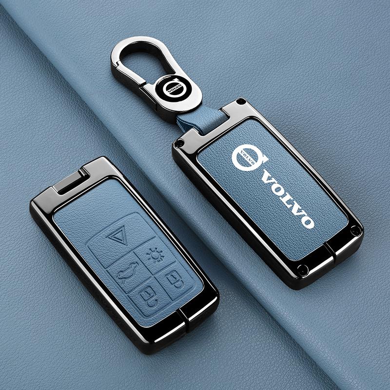 Zliatinový kryt puzdra na diaľkové ovládanie kľúča od auta Držiak pre Volvo S60 S80 V60 XC60 XC70 S60L S80L V40 XC90 Príslušenstvo s plnou ochranou