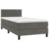 VidaXL Sommier à Lattes de Lit avec Matelas et LED, Lit Rembourré, Lit Simple, Lit Adulte de Chambre à Coucher Intérieur, 3134448