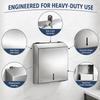 Wall Mount Paper Towel Dispenser Stainless Steel Paper Towel Dispenser  High-Traffic Locations