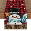 2023 Christmas Table Runner Cloth Merry Christmas Decoration for Home Tablecloth Xmas Cristmas Ornament Navidad New Year 2024