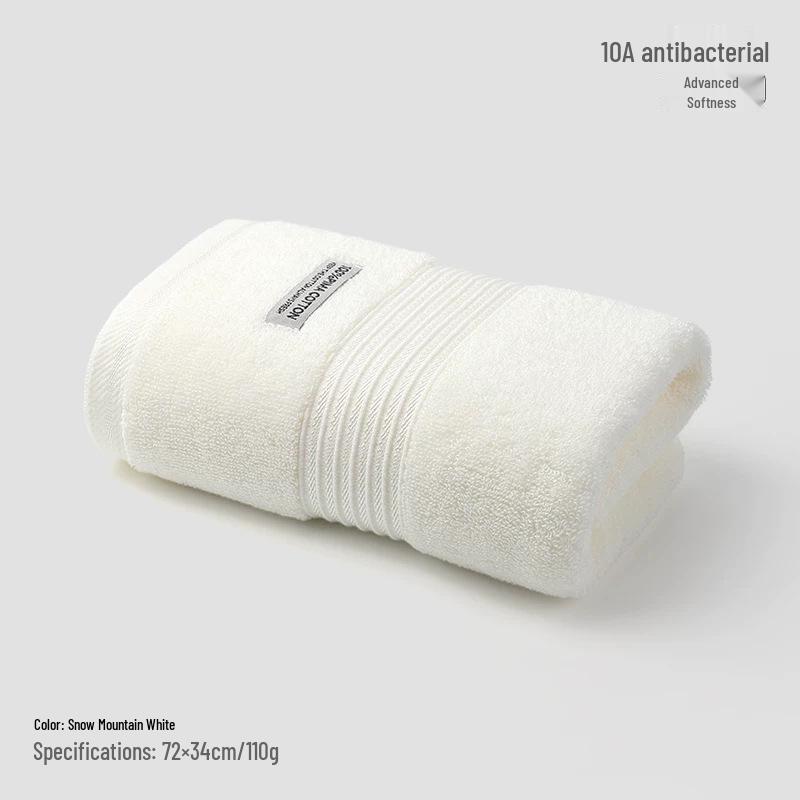 Toalla 7a de Algodón Puro Antibacteriano: Clase A, Engrosada, Muy Absorbente, No Suelta Pelusa, Adecuada para Lavar la Cara y Bañarse, Unisex.