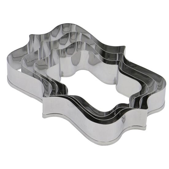 

4 шт., стальные бирки для торта из помадки, рамка для резки, форма для печенья, декоративные инструменты 5#