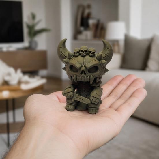 Figura de Guerreiro Esqueleto Impressa em 3D, Estátua de Esqueleto Sentado para Halloween, Decoração Colecionável de Esqueleto Gótico para Festa de Feriado, Casa, Escritório