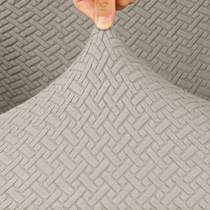 Cheap 1 Piece Jacquard Fabric Sloping Arm Chair Cover Big Size Chair Covers Wings Bakc King Back