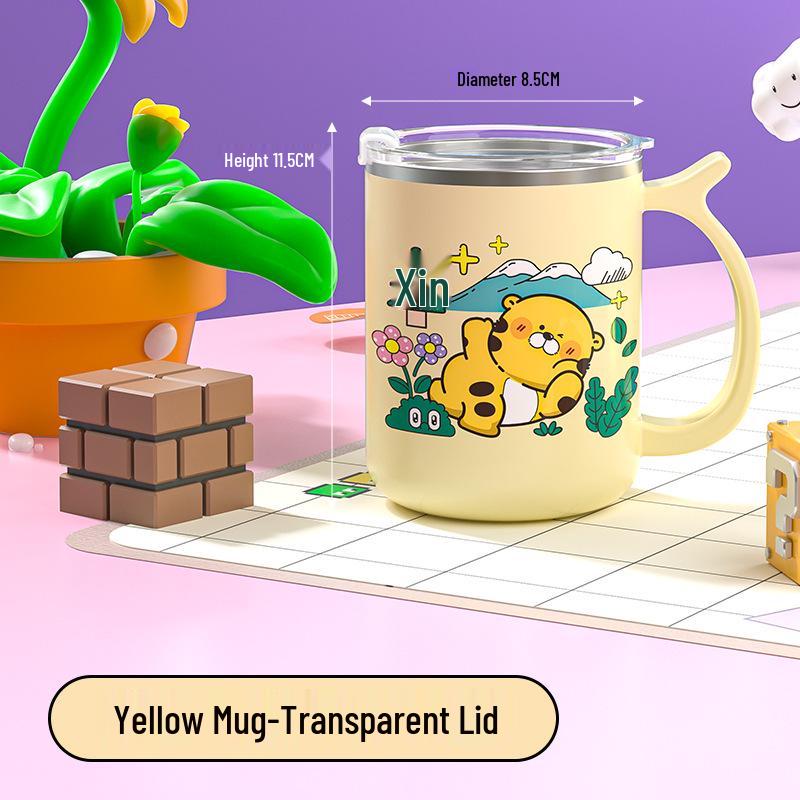 Beerus Double-Layer Insulated Mug with Lid and Tea Infuser - Leak and Dust Proof Office Cup