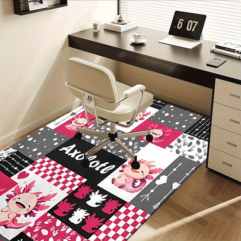 1pc Axolotl,Cute,Cartoon Office Carpet Soft Polyester Entrance Carpet Washable Non Slip Machine Wash