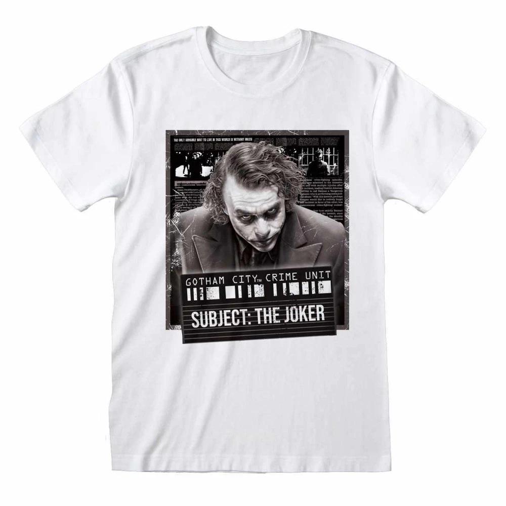 The Joker Mug Shot Batunisex The Dark Knight Tshirt Dc Comics S