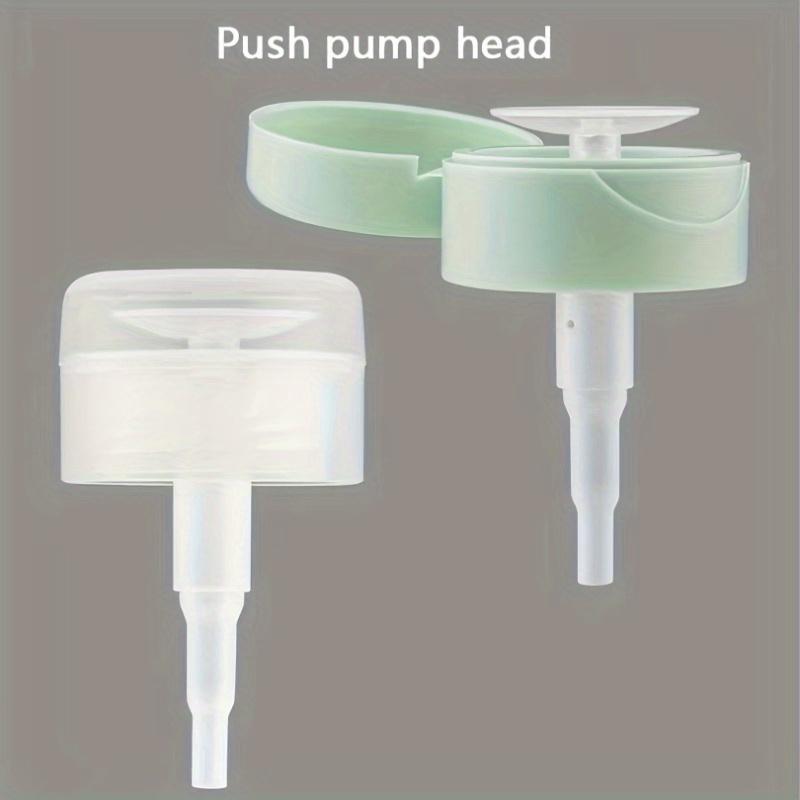 1 Stück 150ml Pumpflasche, Transparenter Kosmetikbehälter Push-Down Flüssigkeitsspender Pumpflasche mit Klappdeckel