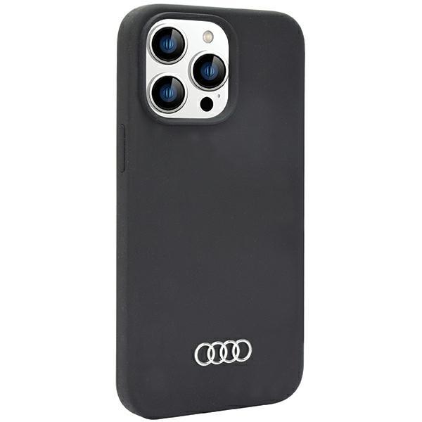 Audi Silicone Case Iphone 14 Pro Max 6.7 Czarny/Black Hardcase Au-Lsrip14Pm-Q3/D1-Bk