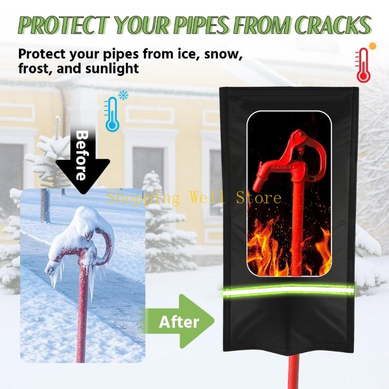 KX4B Reusable Outdoor Faucet Covers Winter Freeze Protective Pipe Insulation