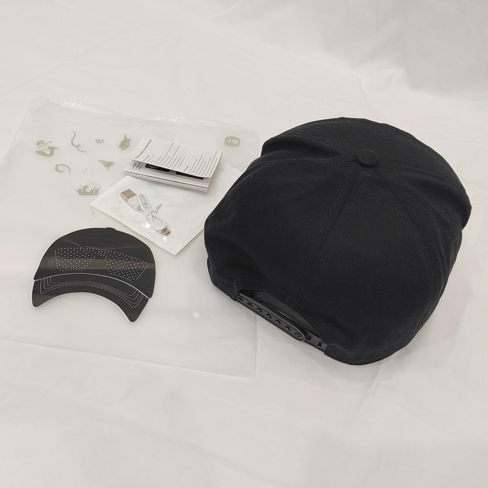 New LED Display USB Rechargeable Bluetooth Speaker Snapback Cap DIY Party Hat and Headlamp Performance Style