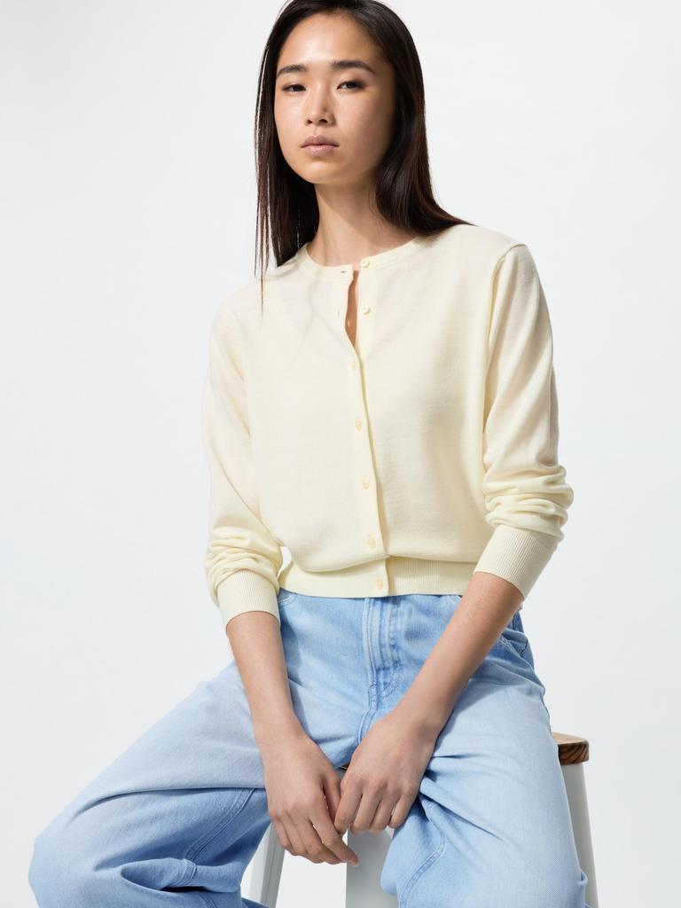 Uniqlo Merino Crew Neck Cardigan