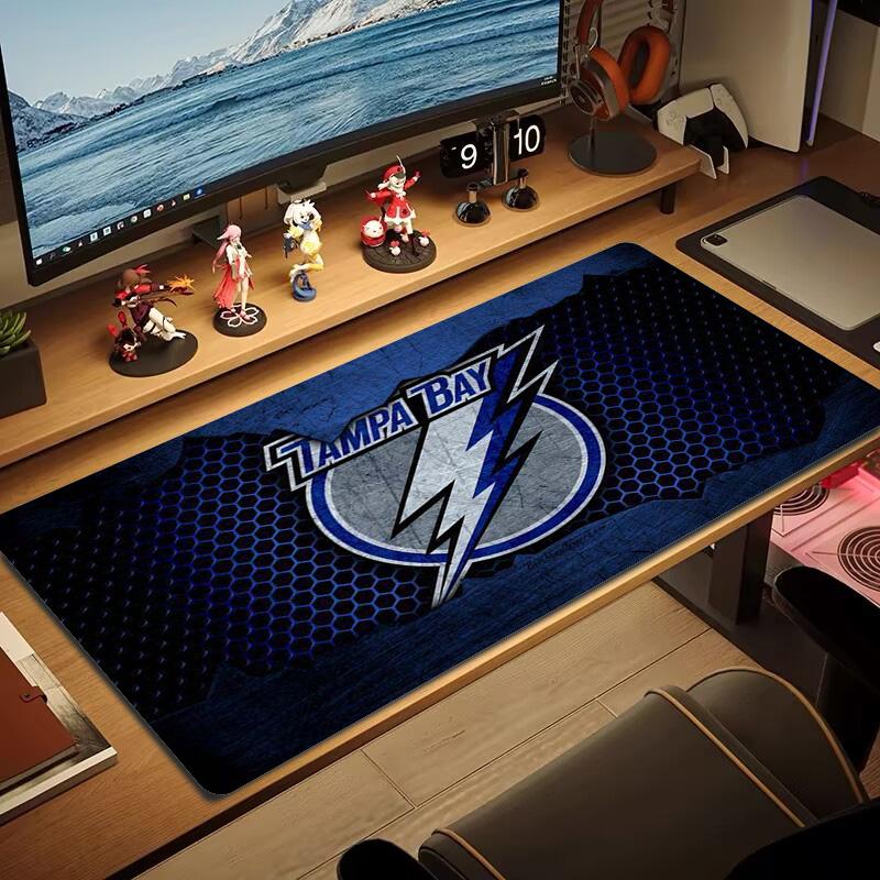Tampa Bay Lightning Color Mouse Pad Large Gaming Table Cushion Non-slip Laptop Tablet Big Mousepad XXL Mat Mini PC Playmat With Lock edge