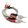 4 Wire Probe Silicone Banana Connector Multimeter Test Wire Lead Clip Cable for LCR Meter-Terminal Low Resistance 1 Pair
