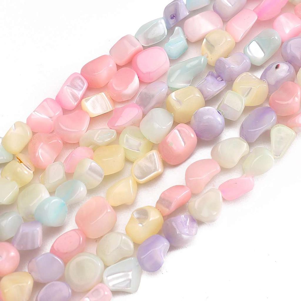 Natural Seashell Moon Round Star Beads For DIY Necklace Bracelet Earrings Jewelry Making