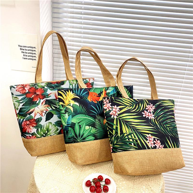 Women's Southeast Asian Literary Canvas Shoulder Bag
