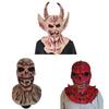 Satanic Latex Mask For Halloween Cosplay With Horns For Costume Parties
