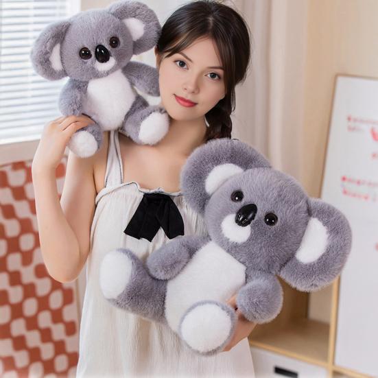 Realistic Koala Plush Doll Huggable Stuffed Animal Sleeping Pose Koala Plushie Emotional Comfort Companion for Children