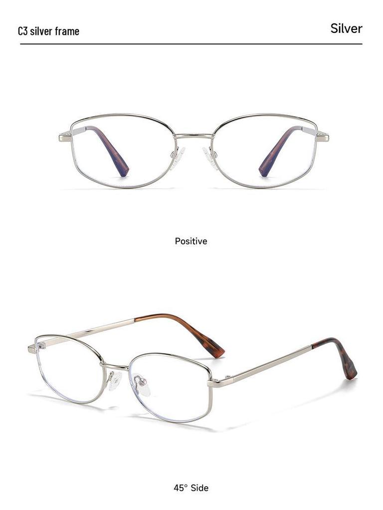 Minimalistische Golddrahtbrille im koreanischen Stil für Damen - High-End, myopiefreundlich, kleines Gestell für runde Gesichter