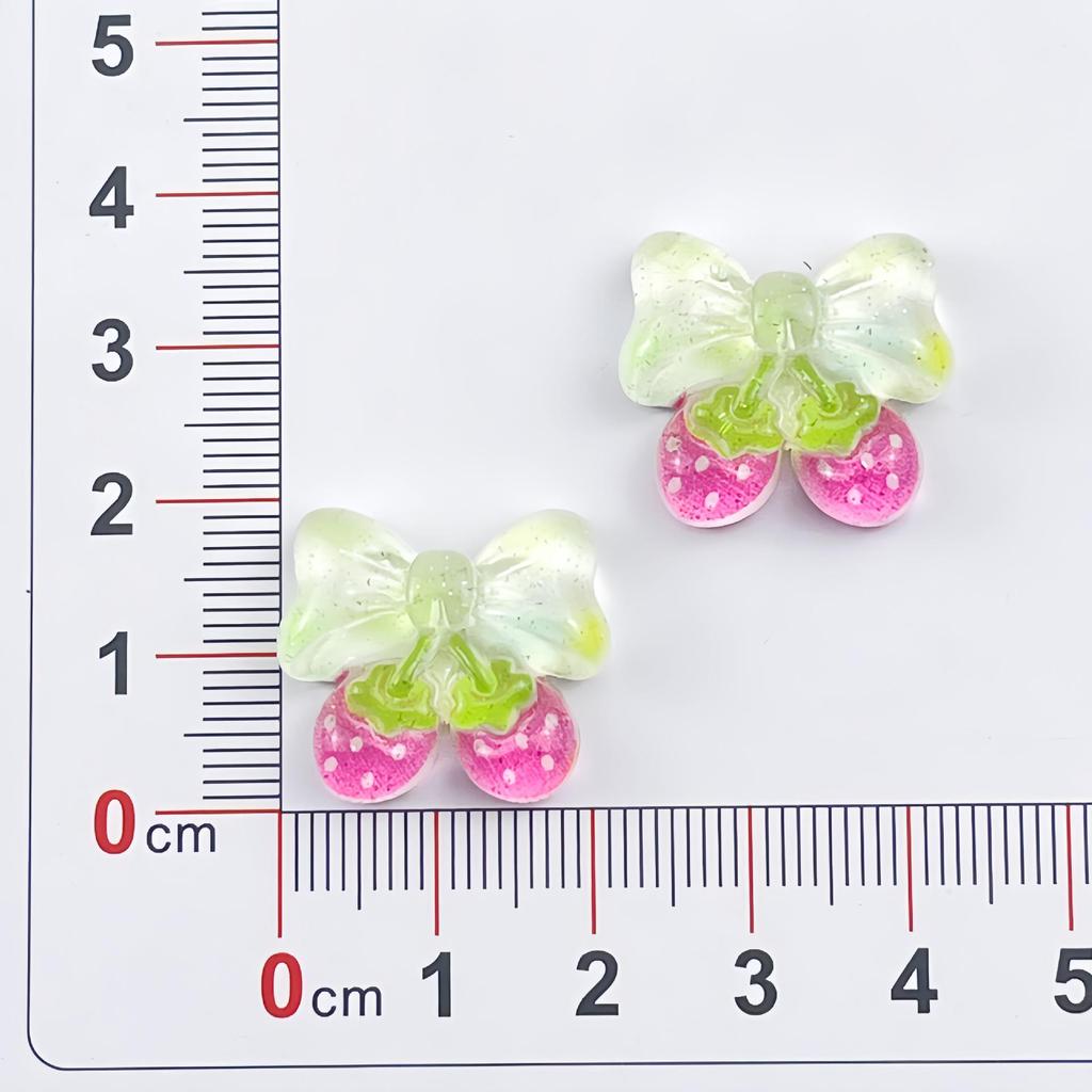 Handmade Transparent Glitter Rabbit Resin Accessories for DIY Phone Cases, Hair Clips, Ties, and Crocs Decorations
