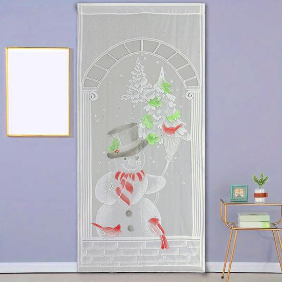 Vánoční stromek Závěsný panel Krajková zatemňovací závěs Dekorace Okenní dveřní závěs Závěs pro obývací pokoj Ložnice Domácí dekorace
