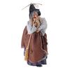 Witch Figurines Ornament with Sound Handmade Witch Decoration With Glowing LED Eye for Horror Themed Event Supplies