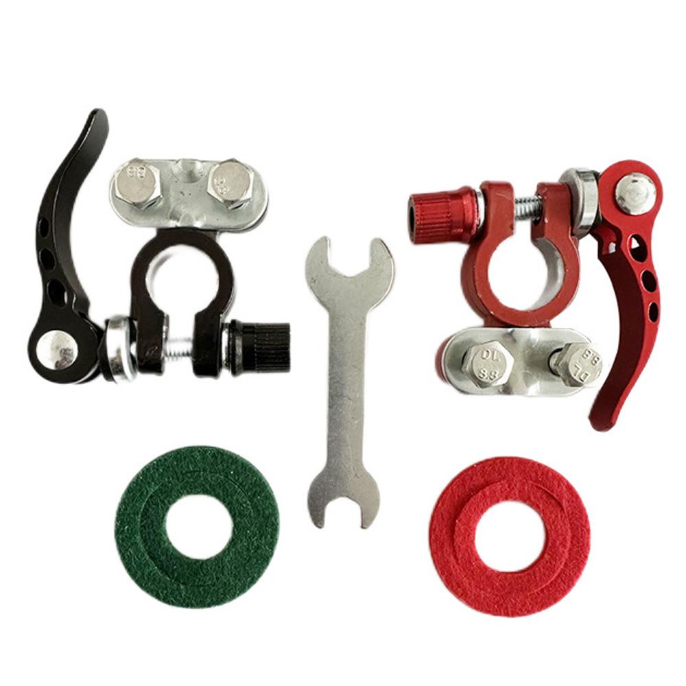 

1 пара клемм автомобильного аккумулятора, верхние клеммы, быстросъемные разъемы, автомобильные кабели, разъемы для автомобилей, фургонов, грузовиков, аксессуаров