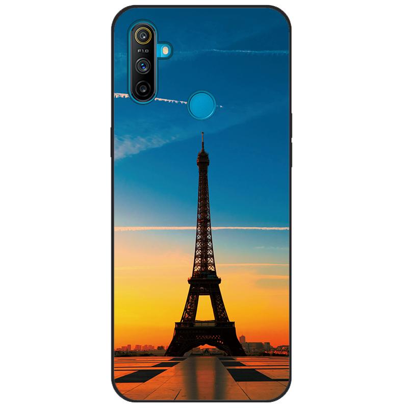 For Realme C3 Case Cover Soft Silicone TPU Patterned Back Cover For OPPO Realme C3 RMX2020 C 3 RealmeC3 Cartoon Phone Case Funda