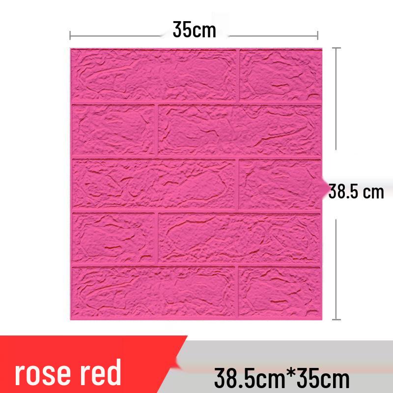 3D Waterproof & Moisture-Proof Self-Adhesive Wall Stickers and Soft Pack Wallpaper