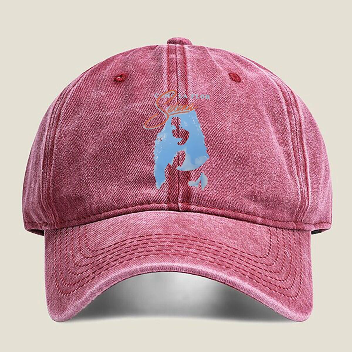 Selena Como La Flor Tribute Fashion Washed Baseball Cap Hat Outdoor Activities One Size