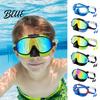 Gafas de Natación con Cubierta Nasal 1/2 Pares Tapones para los Oídos Infantiles Protección UV Antivaho Piscina Sin Fugas Cubierta Gafas de Natación para Niños y Niñas Antivaho