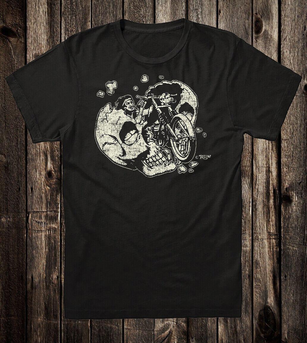 Retro Hot Rod T Shirt Tee Cotton Motorcycle Roth Studios Skull Biker XXXL