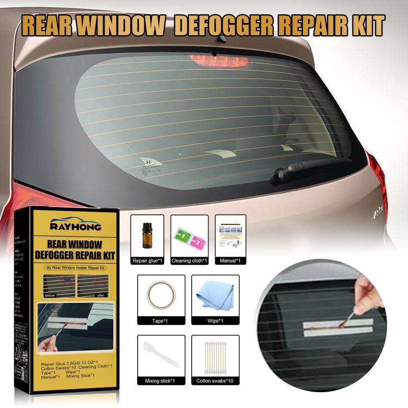 Automotive Rear Window Defogger Grid Repair Kit Fast Fix for Broken Heater Strips and Scratched Lines DIY Car Glass Solution