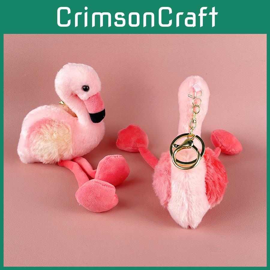 Firebird Plush Pink Toy Soft Filled Doll Keychain Backpack Decoration Pendant