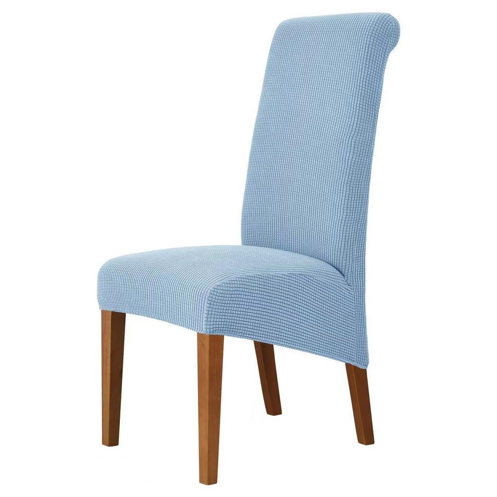Elastic Home Hotel Dining Chair  High Back Chair Cover  Corn Fleece Cloth