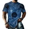 Men's Halloween T-Shirt Short Sleeve Round Neck Printed Tee for Casual Wear