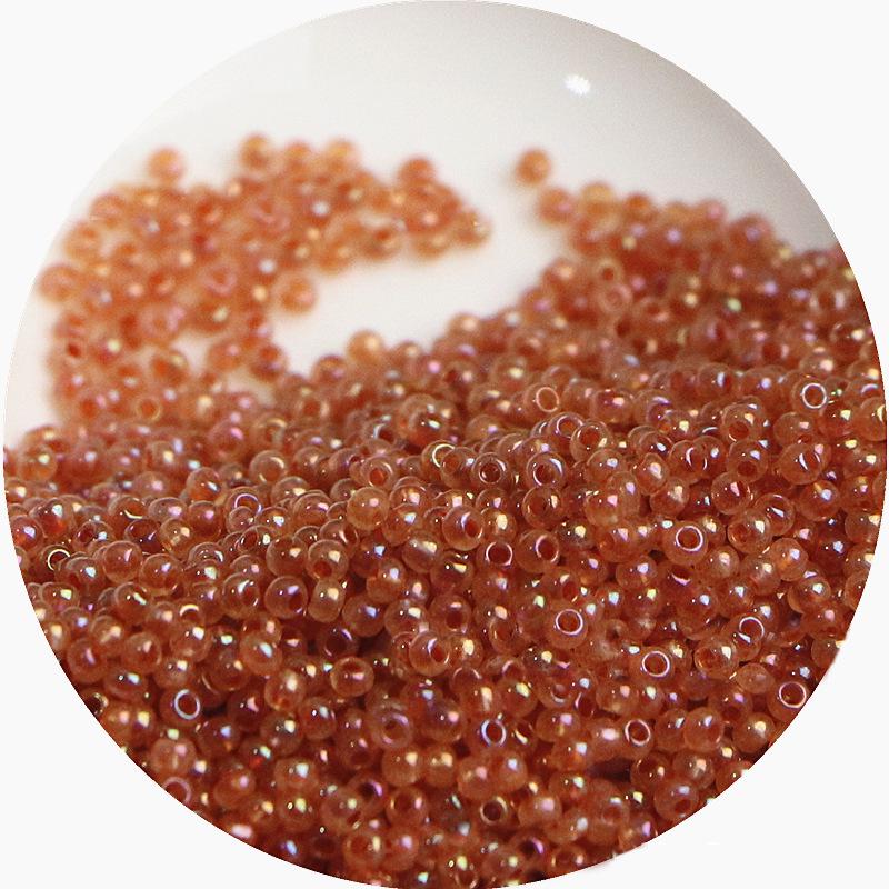 2mm Irisierende Glas-Samenperlen: Cremige Wolke für DIY Schmuck & Armbänder