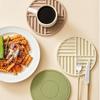 Heat Resistant Heat Insulation Mat Round Hot Pads Convenient Silicone Trivet Mat  Kitchen