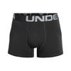 Under Armour UA Charged Casual Letter Waistband Boxer Briefs 3-Pack Men Underwear Gray 1363616-010
