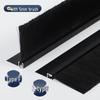 Schwarze Aluminium-Borstenbürste Türdichtung – Staubdichtes Nylonband