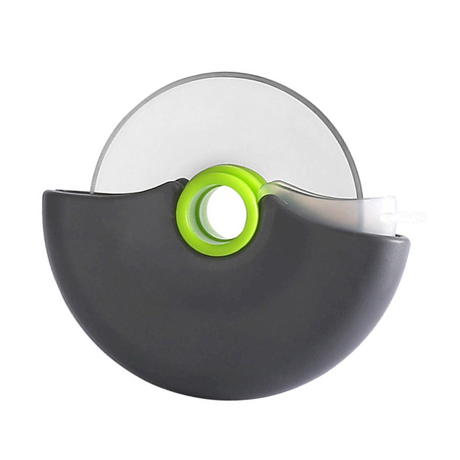 

Stainless Steel Roller Cutter Practical Round Pizza Slicer for Home and Outdoor Use Ergonomic Handle Cutting Tool зелёный