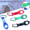 Set of 4 Water Bottles Carry Fasteners with Carabiners and Riveted Connectors Rope for Belt Placement, Commuting, Cycling, Day Travel, and Camping