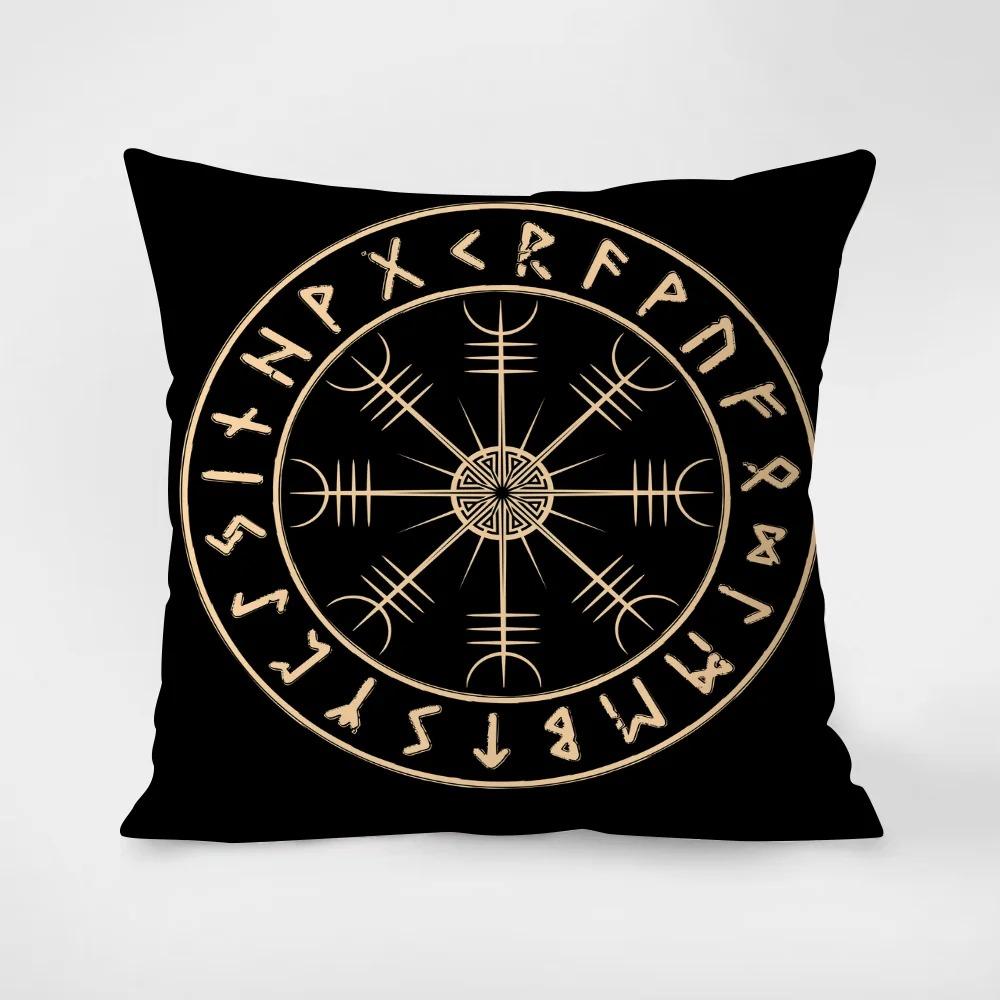 Retro Magic Circle Print Pillowcase Interior Decoration Office Living Room Home Pillowcase