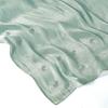 Fashion Embroidery Silk Crinkle Hijab Scarf Women Shimmer Shawls Plain Muslim Women Hijabs Islam Turban Pleated Scarf Ramadan