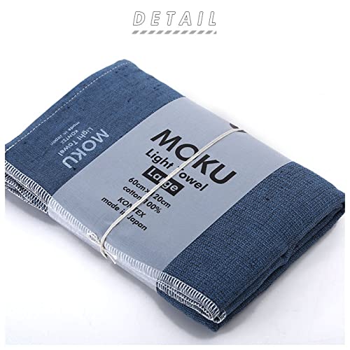 Imabari Contex MOKU Light Towel, Size L, Navy