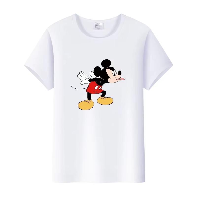 Retro Cartoon Womens Tshirt Mickey Mouse Harajuku Cotton Tshirt Fashion Womens Shirt Summer Top Short Sleeve Shirt