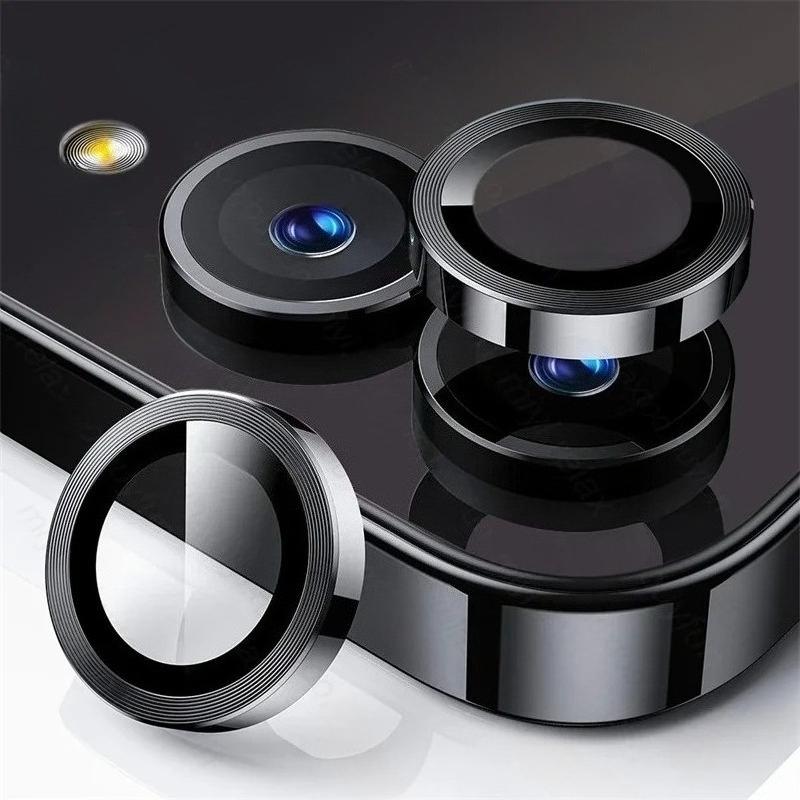 1-3PCS 9H HD Tempered Glass Camera Lens Protector Film Anti-scratch Alloy Metal Lens Ring Cover For Samsung Galaxy Z Flip 7 6 5