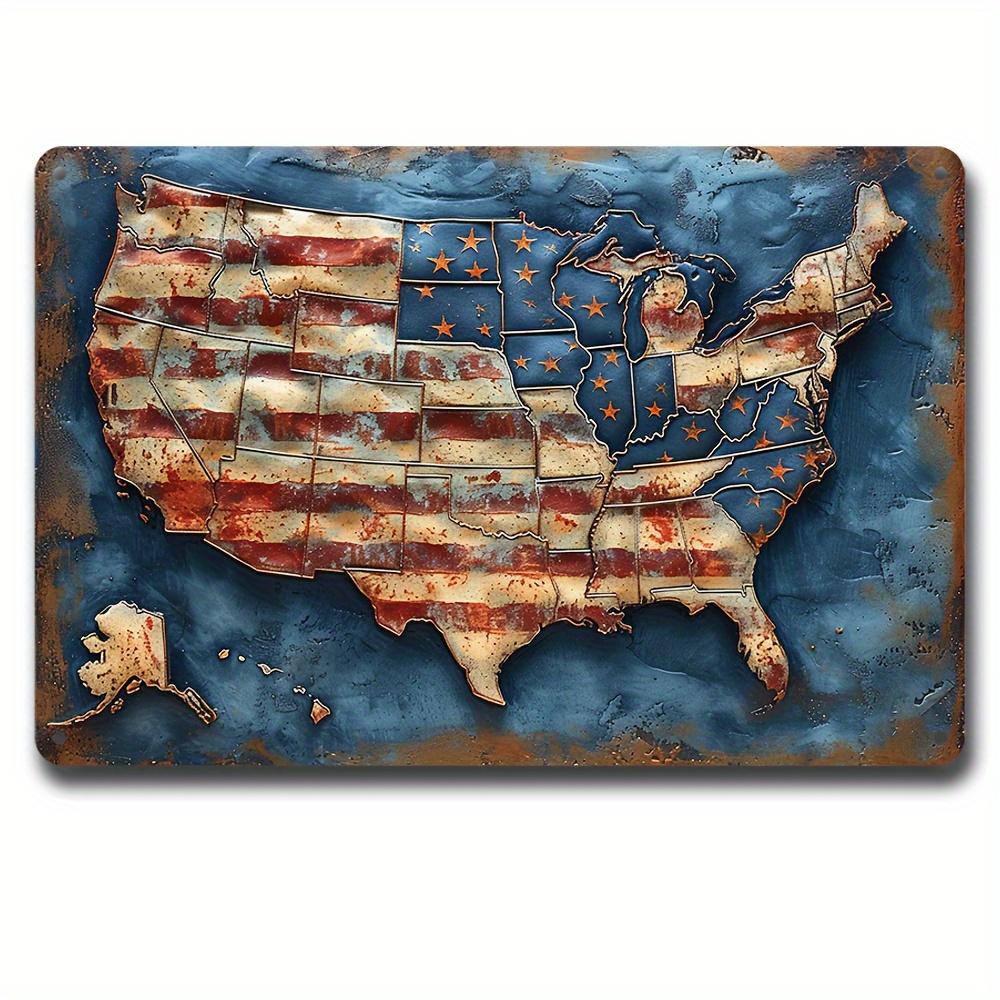 FJ Vintage Decor Metal Tin Signs 2D Flat Printing Retro Posters Room Decoration Home Bar Pub Club Wall Art Decor