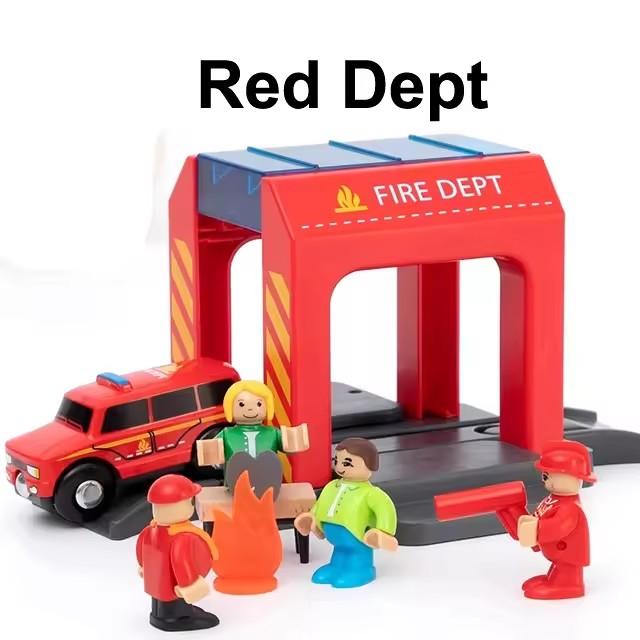 New Kinds of Wooden Tracks Accessories Beech Wood Railway Train Track Bridge Tunnel Station Fit for Wood Tracks Toys for Kids