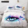 Big Eye Duvet Cover Cover Colourful Painting Art Comforter Cover King Queen Size For Teens Adults Kids Polyester Bedding Set